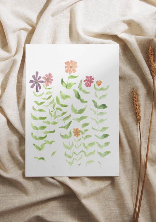 Zinnia Print